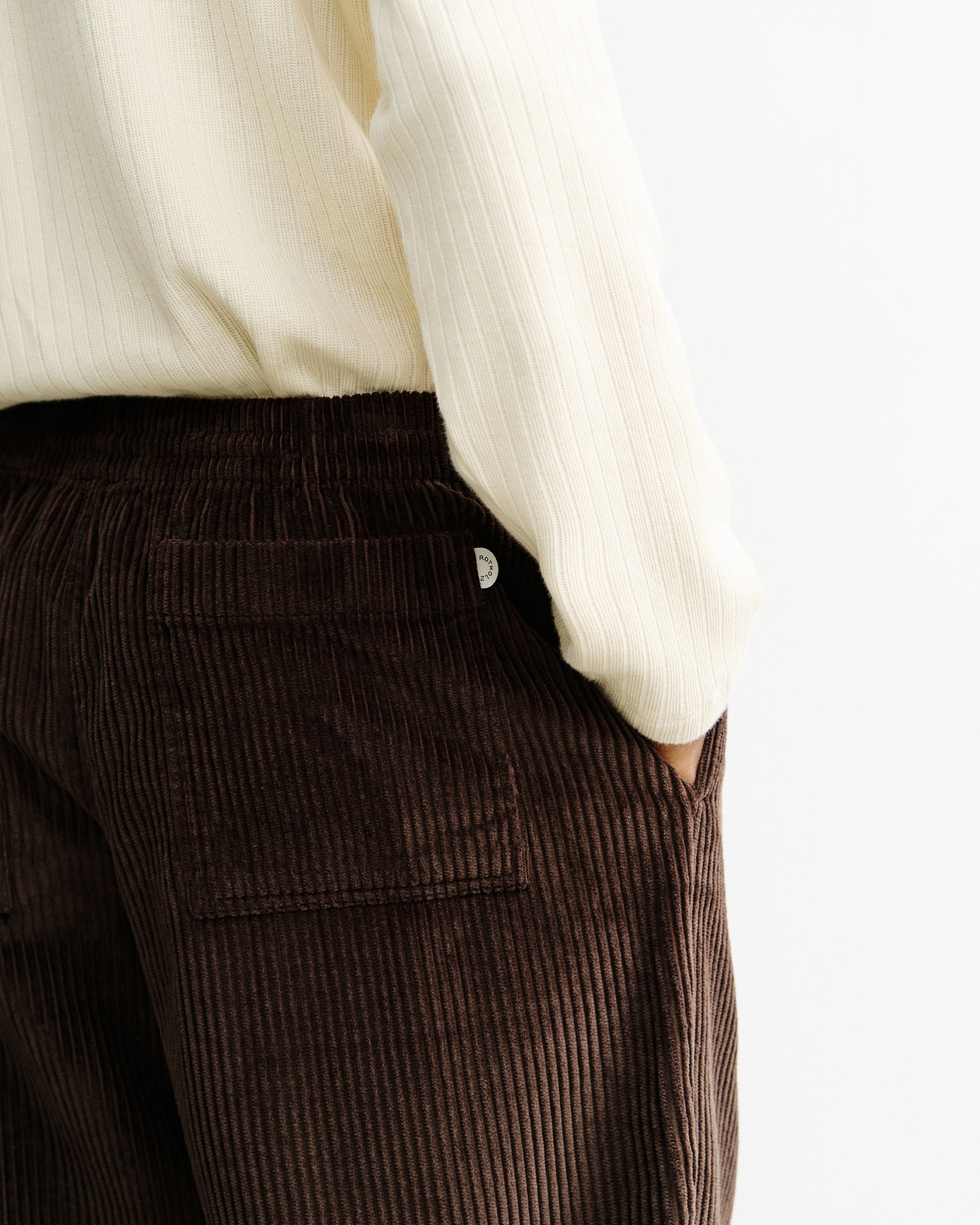 Cord Wide Unisex Pant Chocolate Brown