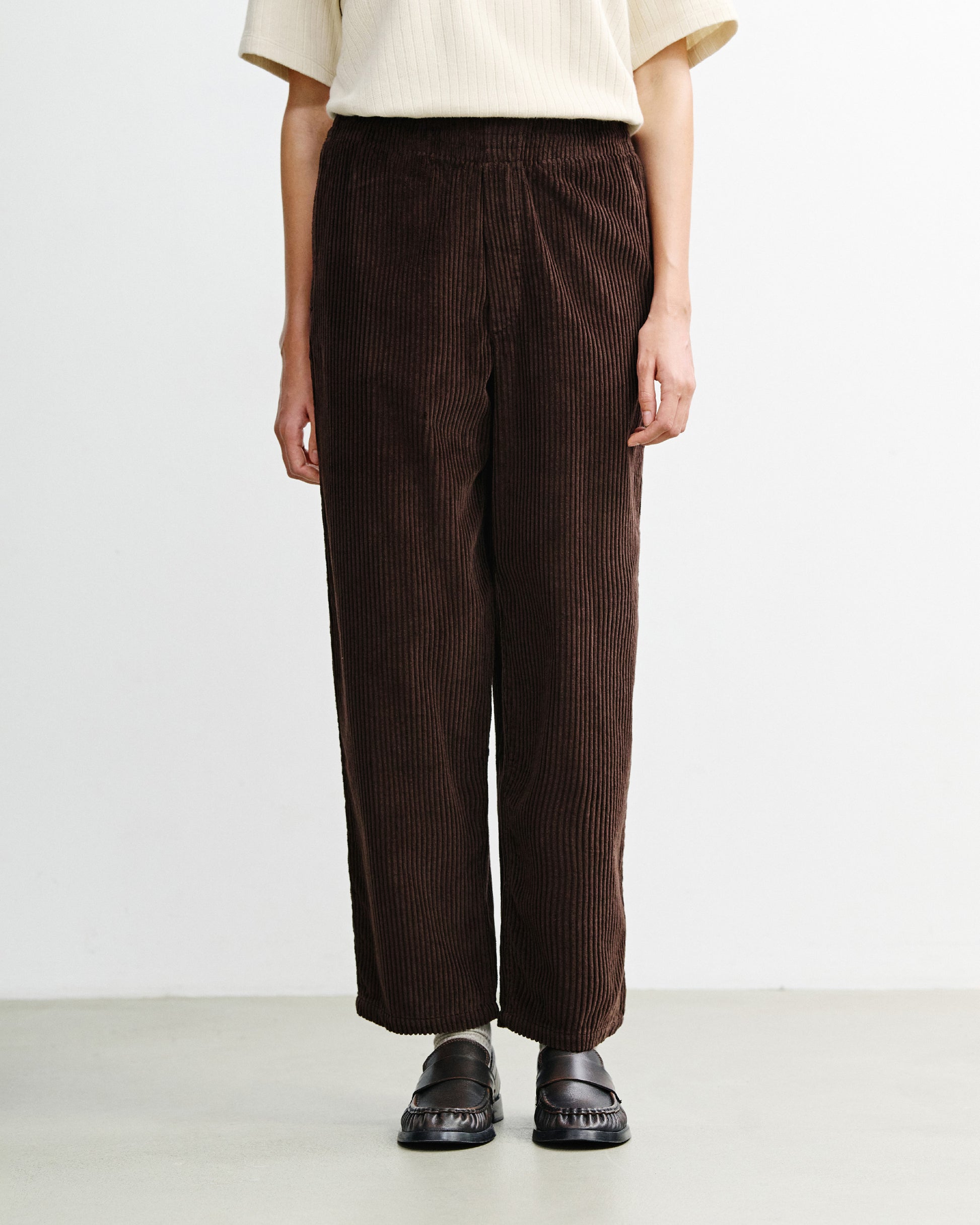 Cord Wide Unisex Pant Chocolate Brown