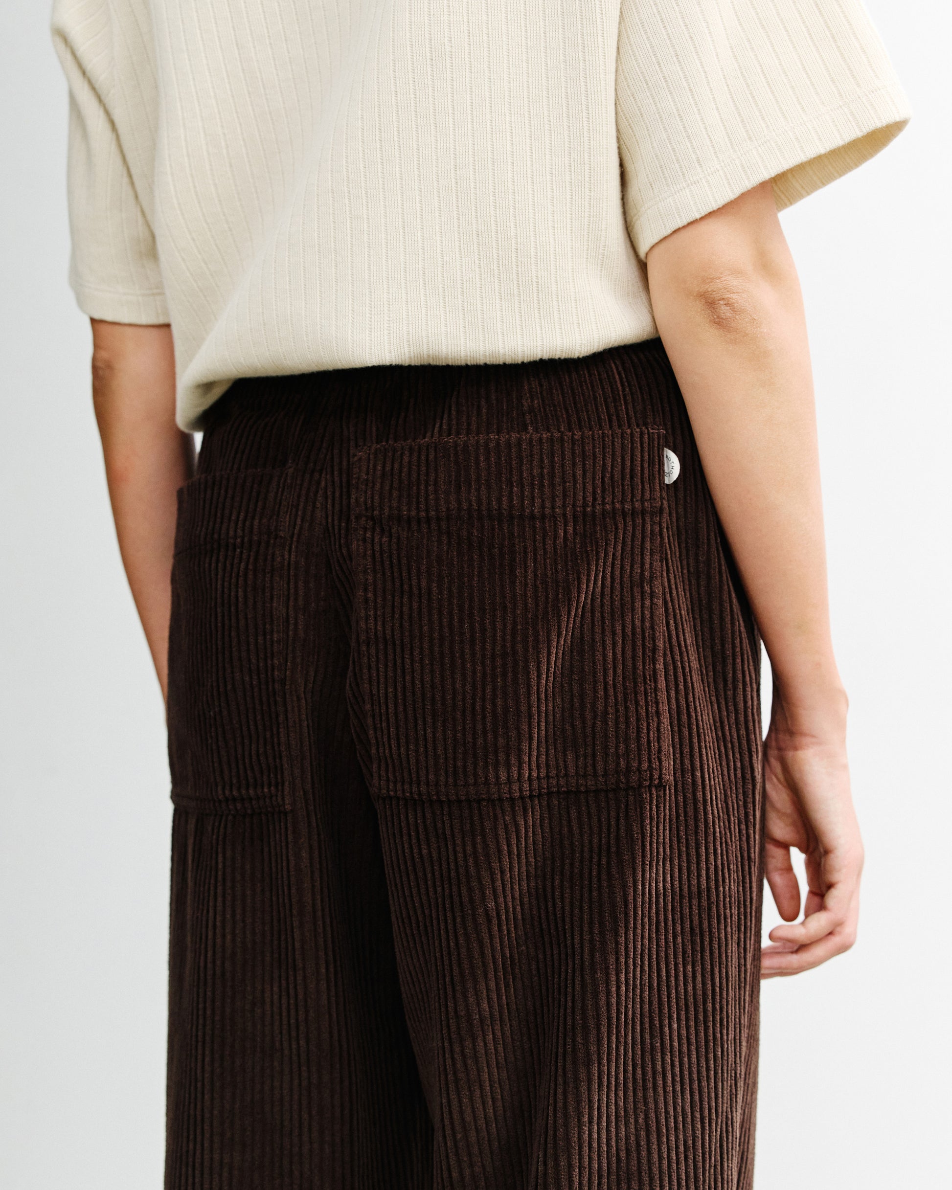 Cord Wide Unisex Pant Chocolate Brown
