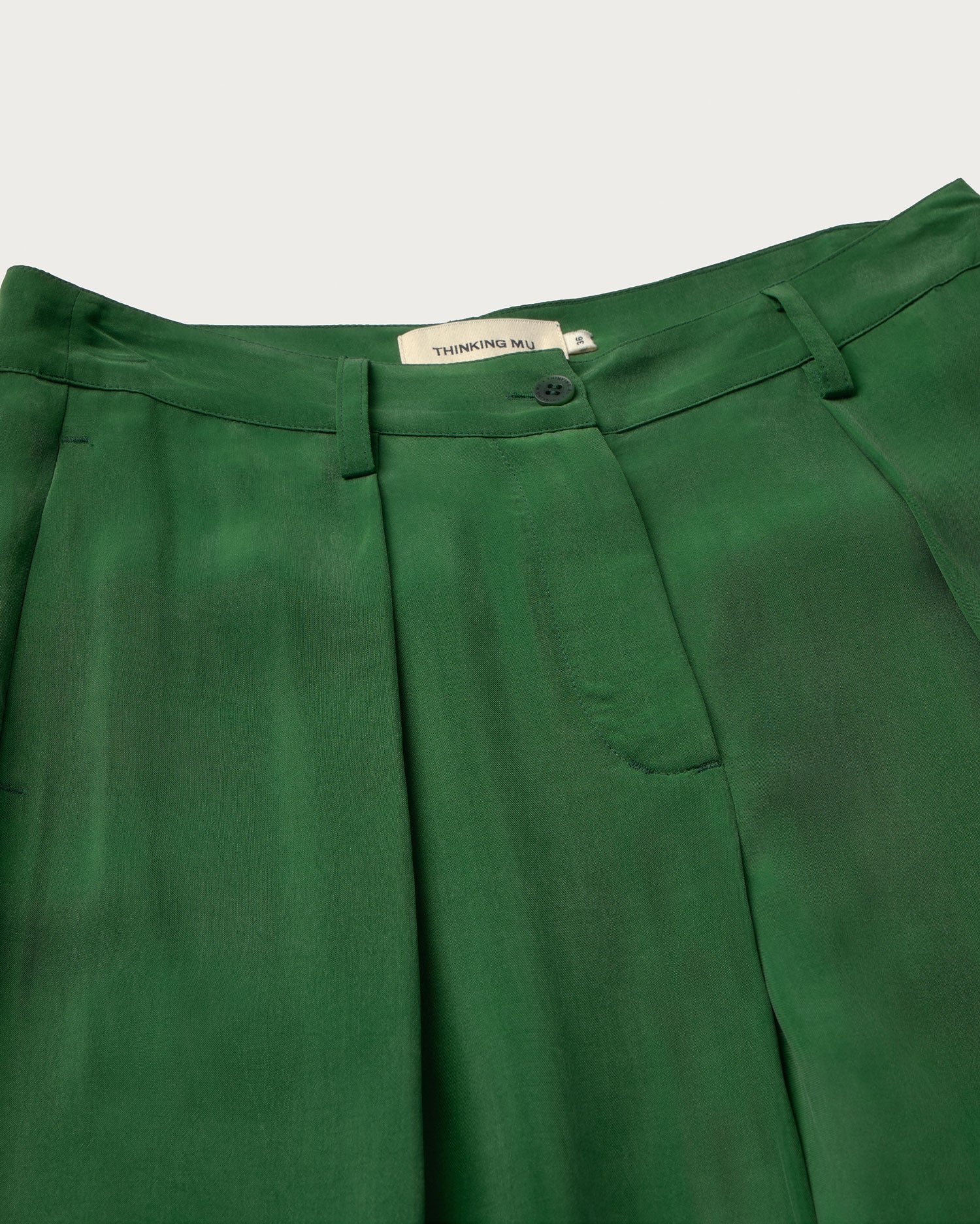 Cirila Cupro Pants Dill Green