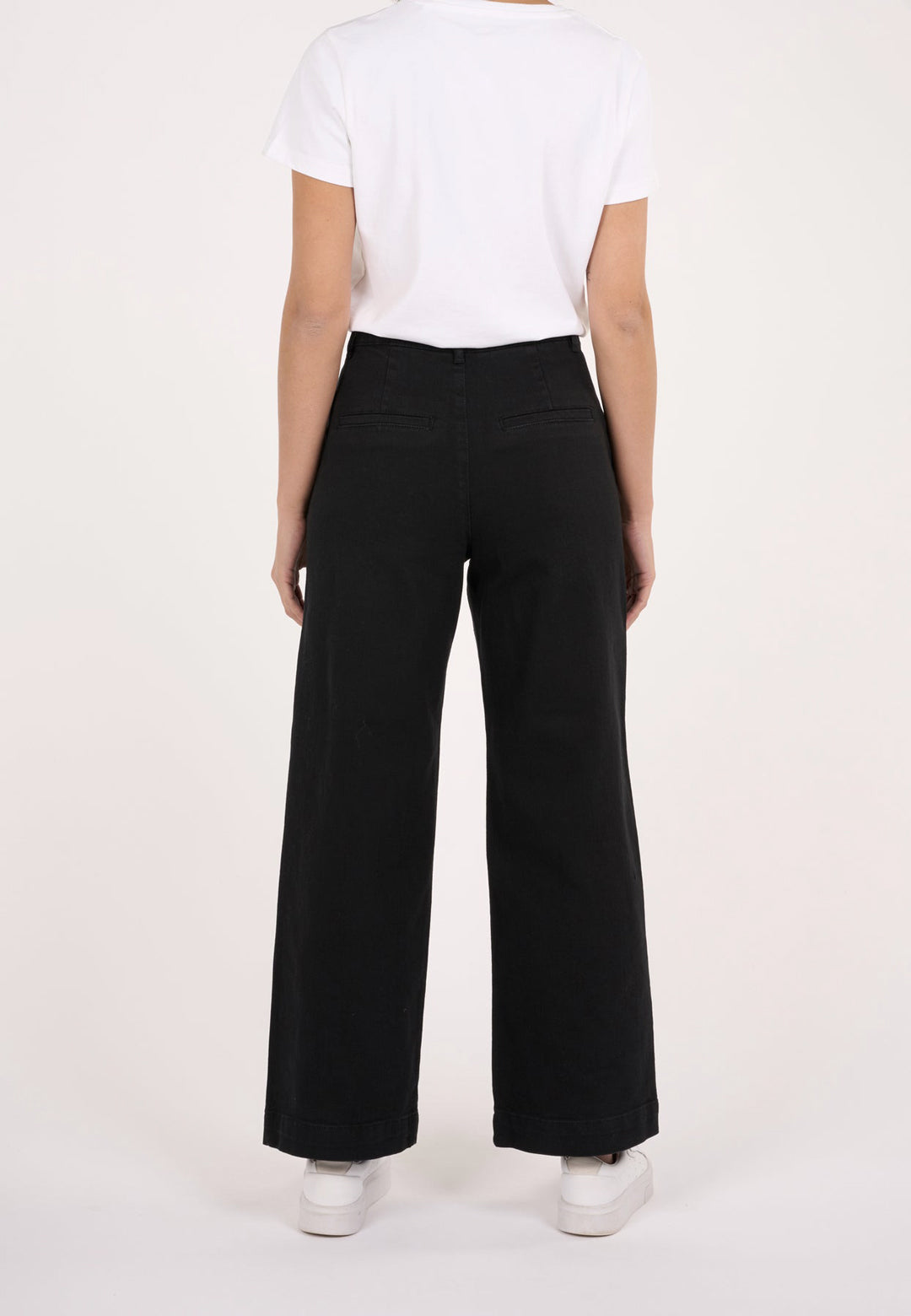Posey Organic Twill Pants Black - KNOWLEDGE COTTON APPAREL