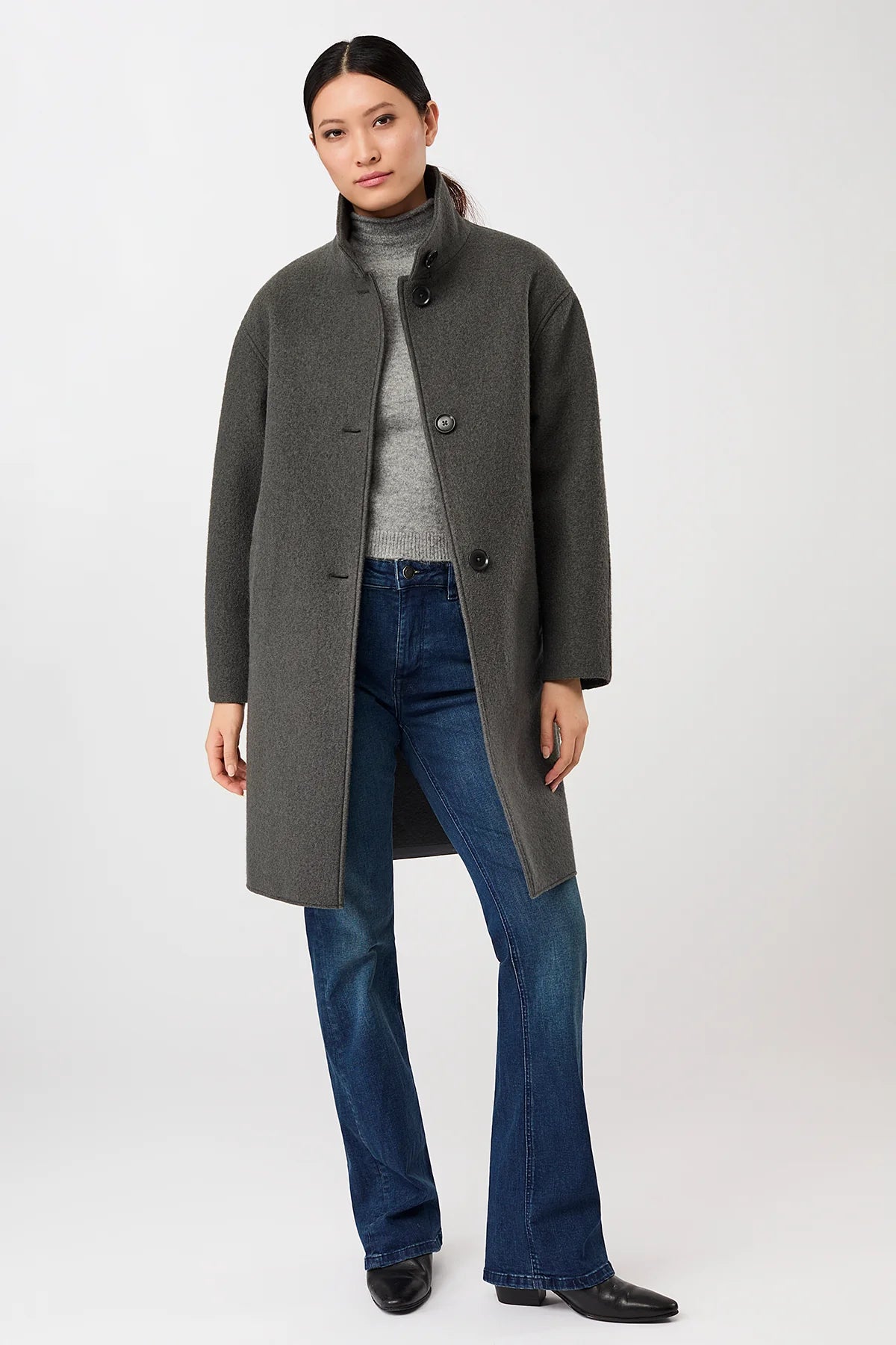 Pennfield Organic Wool Coat Platinum