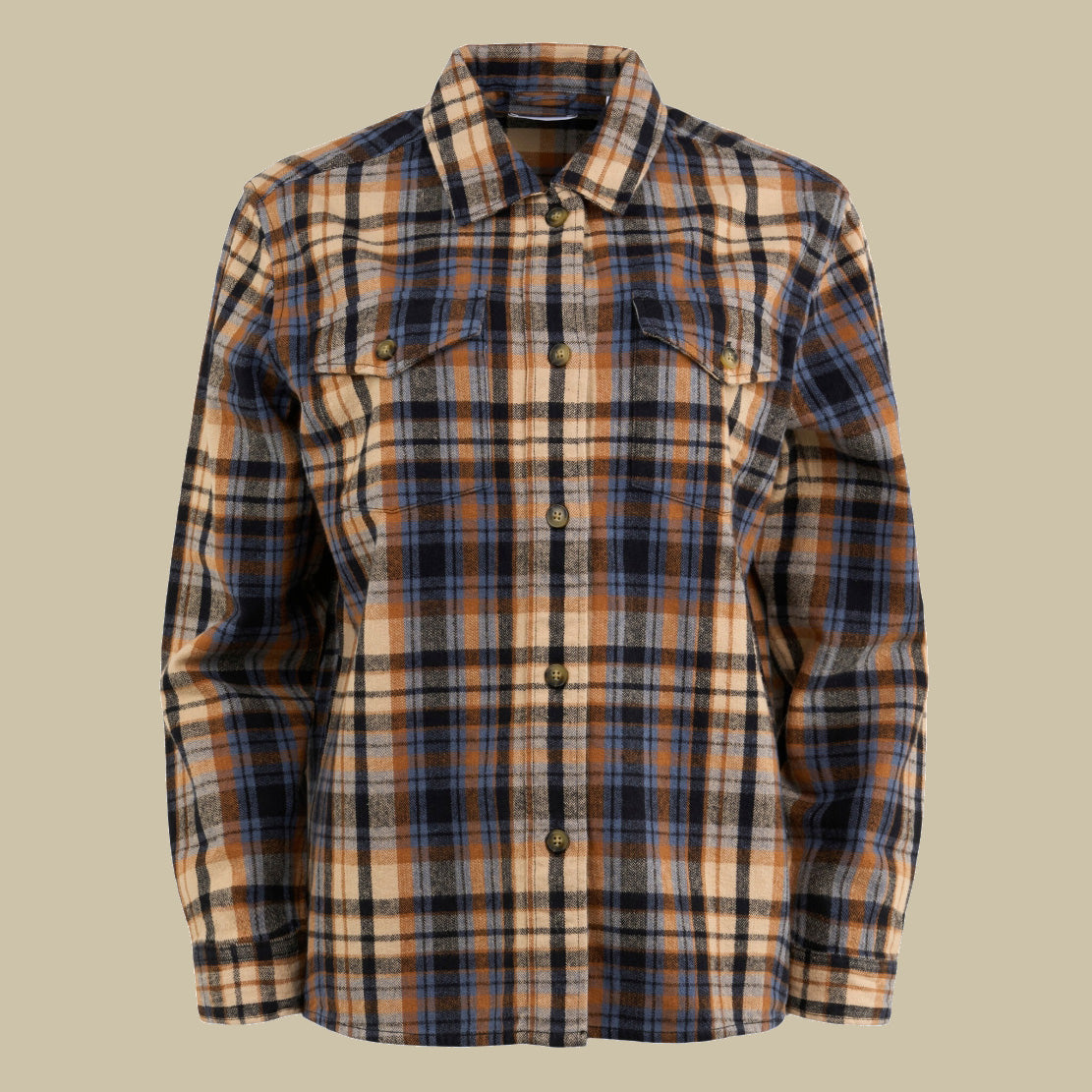 Checked Overshirt Brown Sugar - KNOWLEDGE COTTON APPAREL