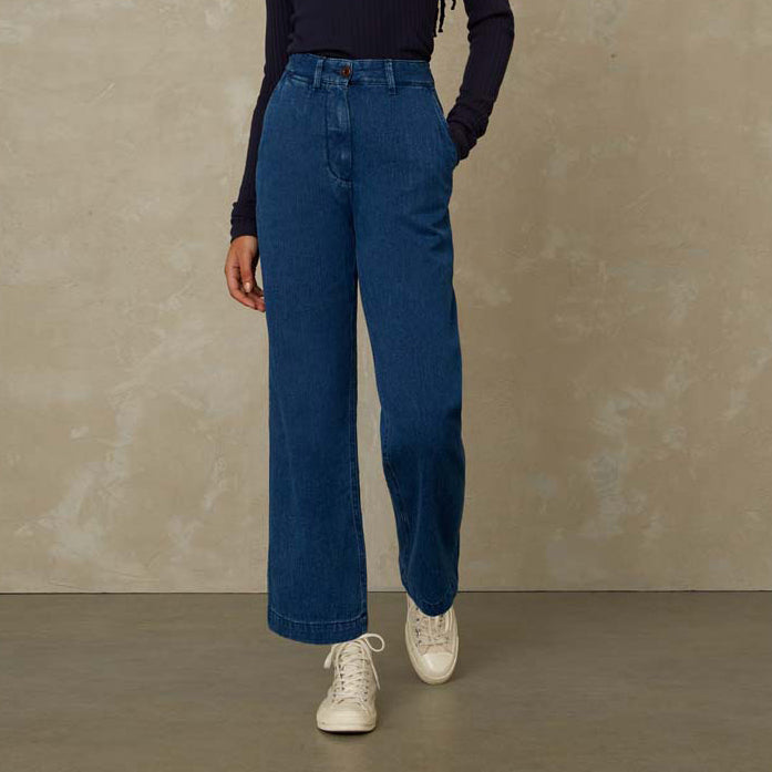 Daria Hemp Pants High Waist - KINGS OF INDIGO