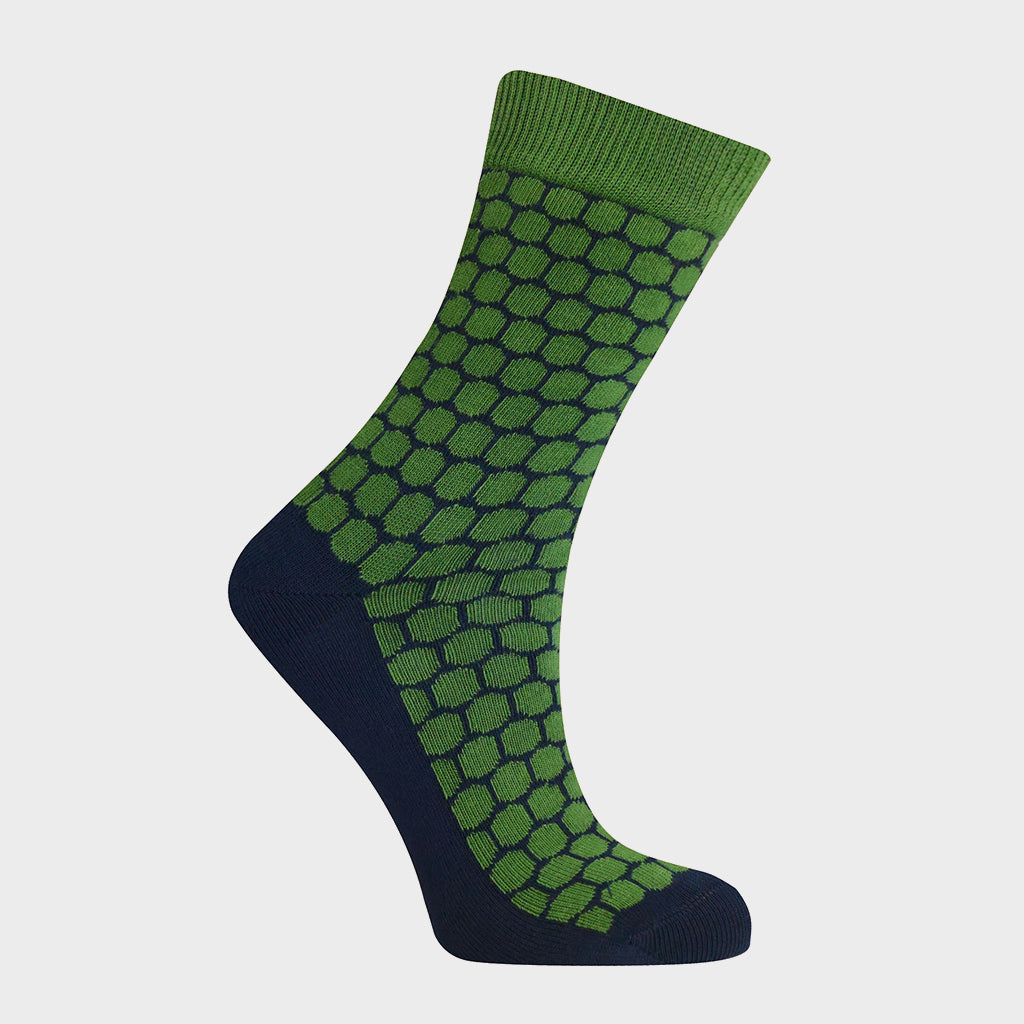 Dots Organic Cotton Socks Green - KOMODO