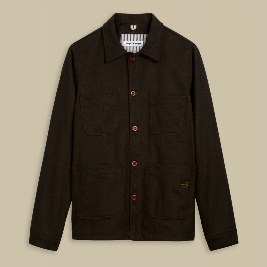 Duncan Wool Jacket Deep Forest - KINGS OF INDIGO