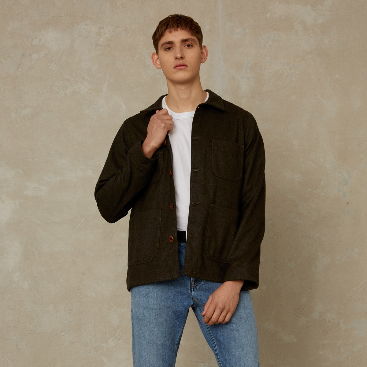 Duncan Wool Jacket Deep Forest - KINGS OF INDIGO