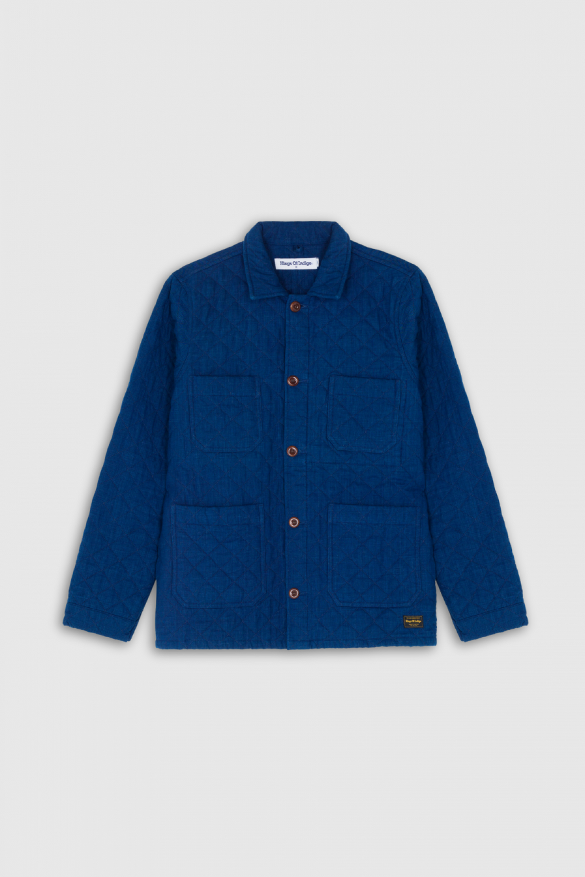 Duncan Quilted Jacket Solid Indigo - KINGS OF INDIGO