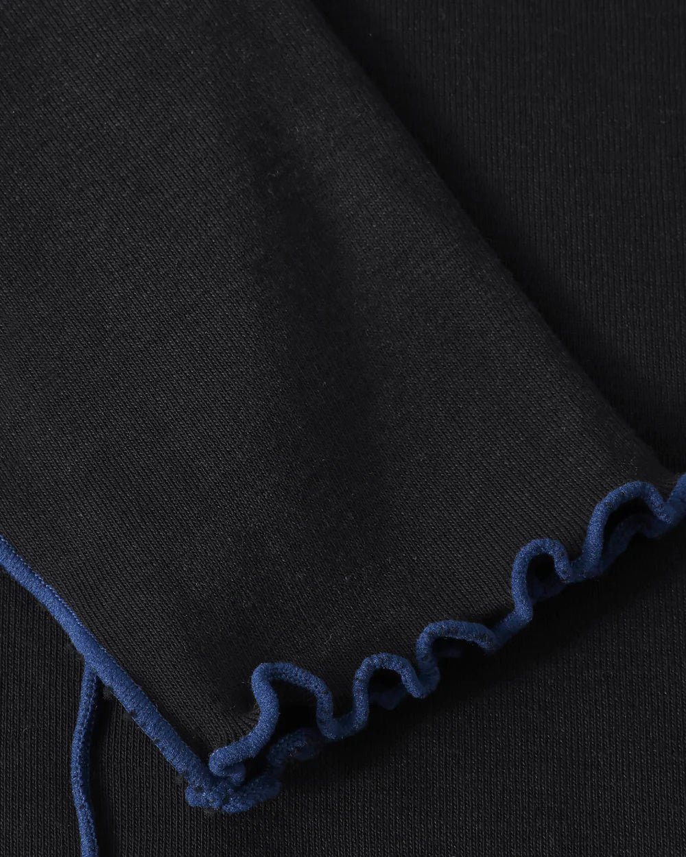 Pin-Tucked Longsleeve Organic Cotton True Black Rotholz