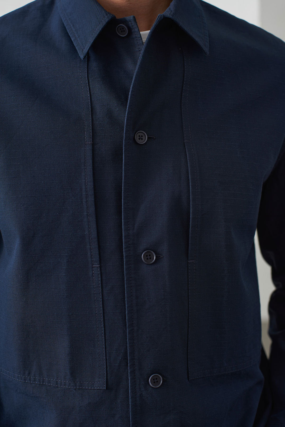Owe Ripstop Overshirt Navy - ABOUT COMPANIONS