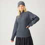 Merino High Neck Sweater Dark Grey Melange