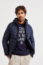 Dunfri vinterjacka från Ecoalf. Stadium Jacket Deep Navy