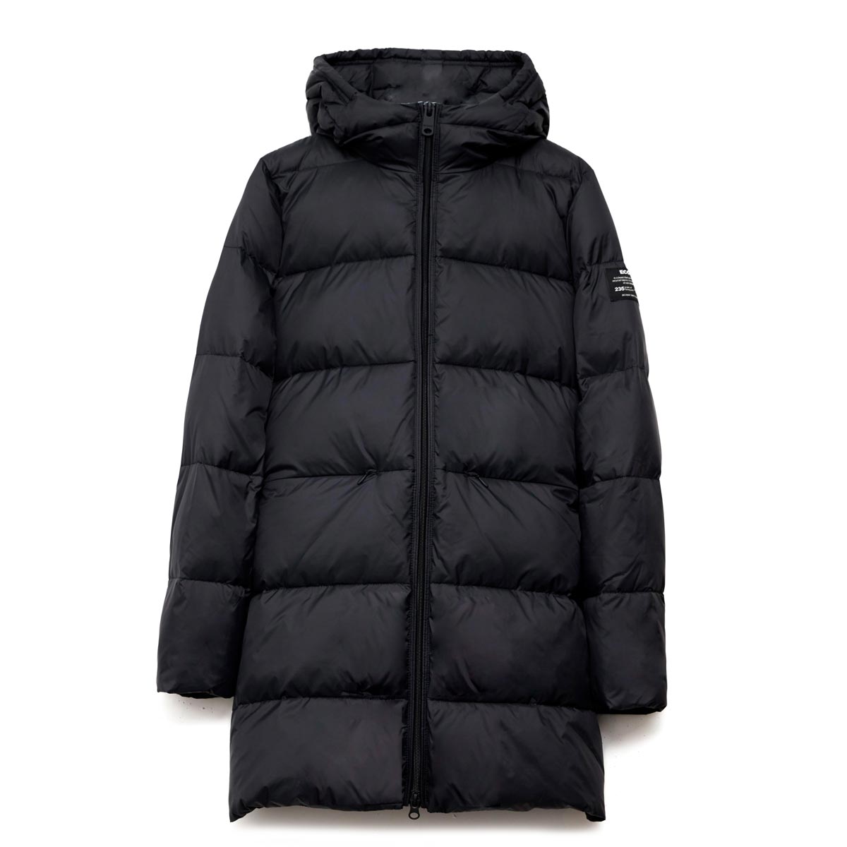 marangu coat black ecoalf