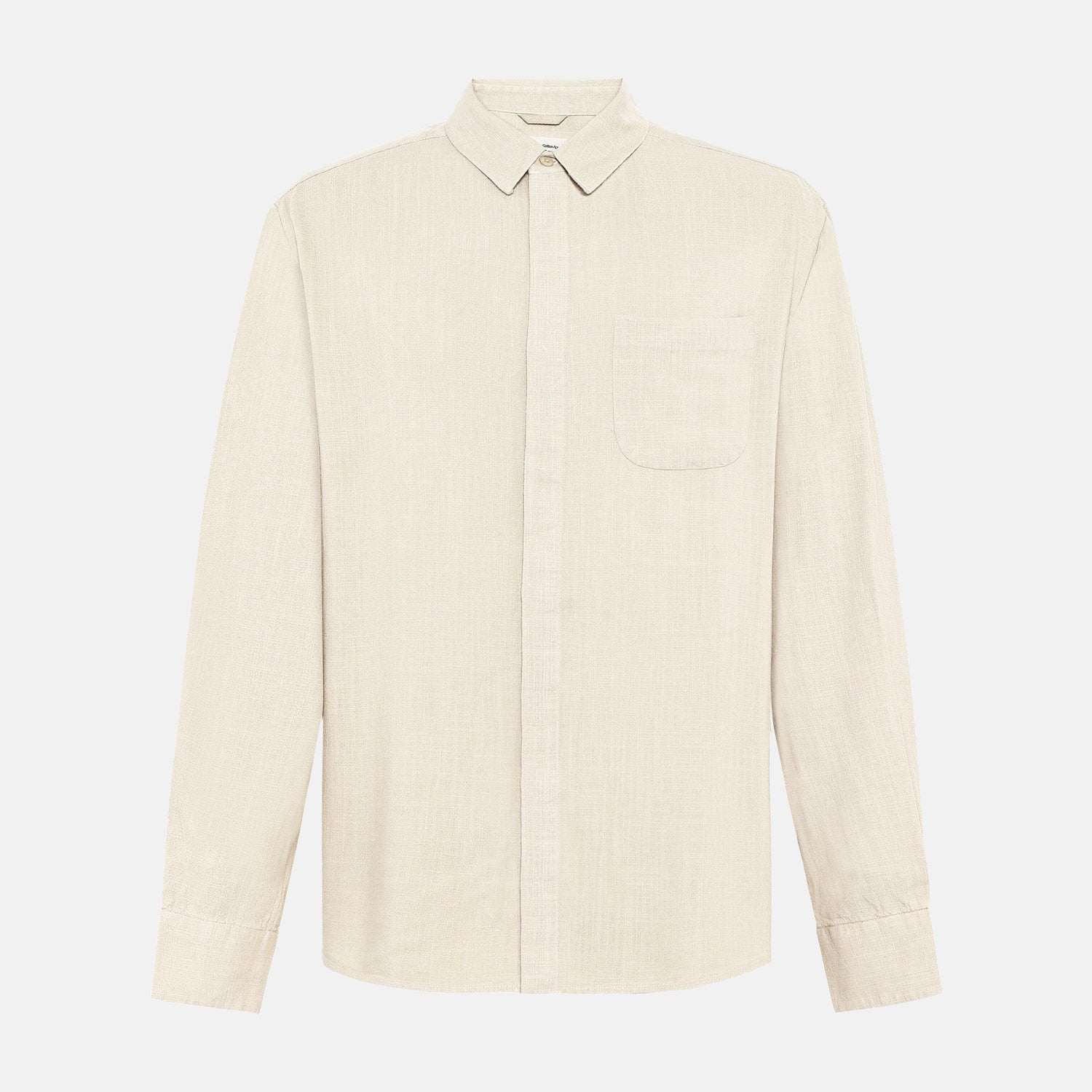 Linen & EcoVero Mix Shirt Egret