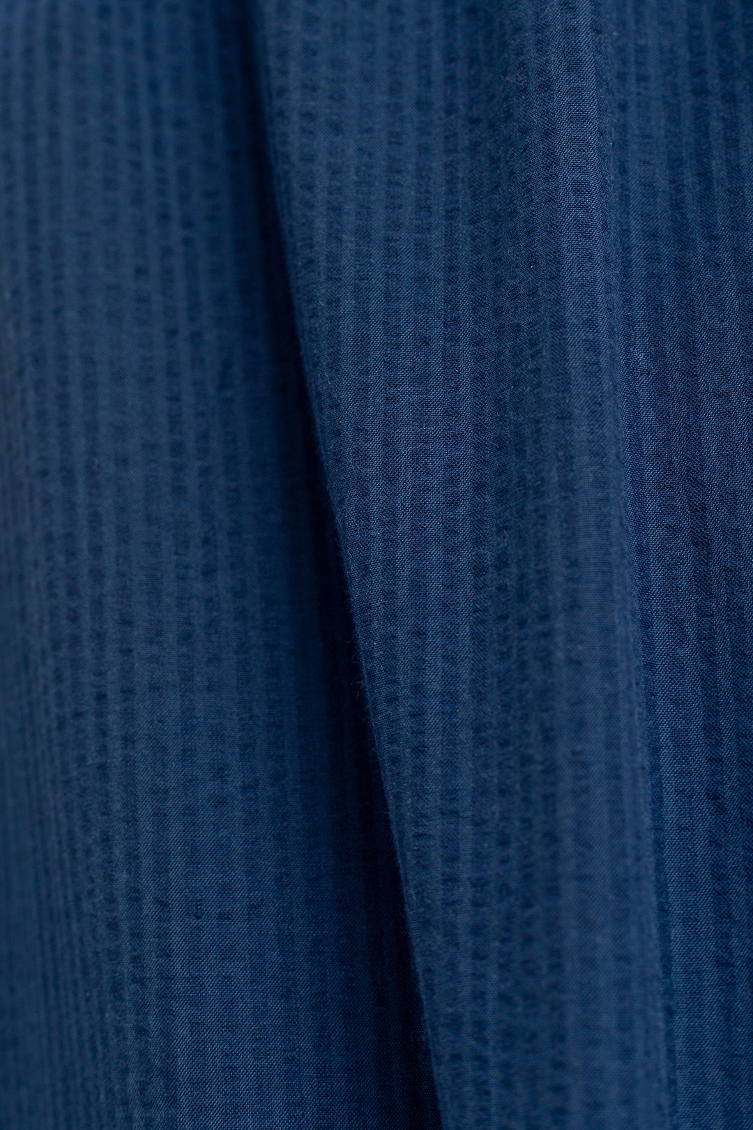 A-Line Skirt Navy Seersucker - ROTHOLZ