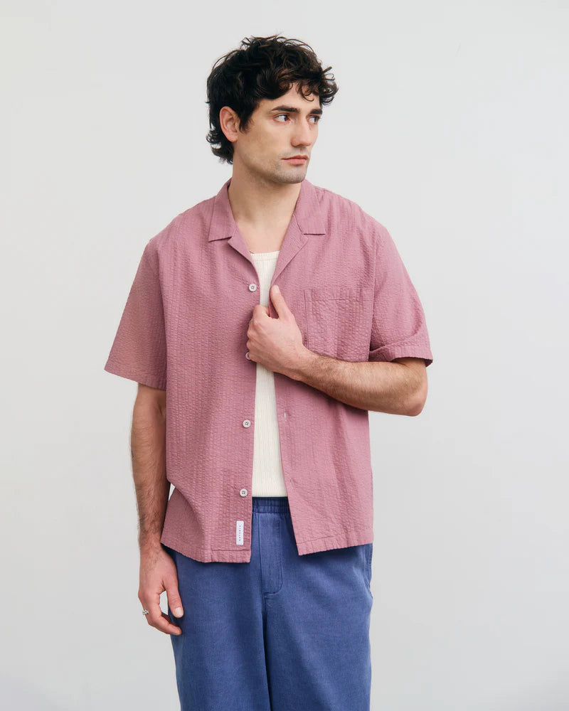 Bowling Shirt Pink Stone