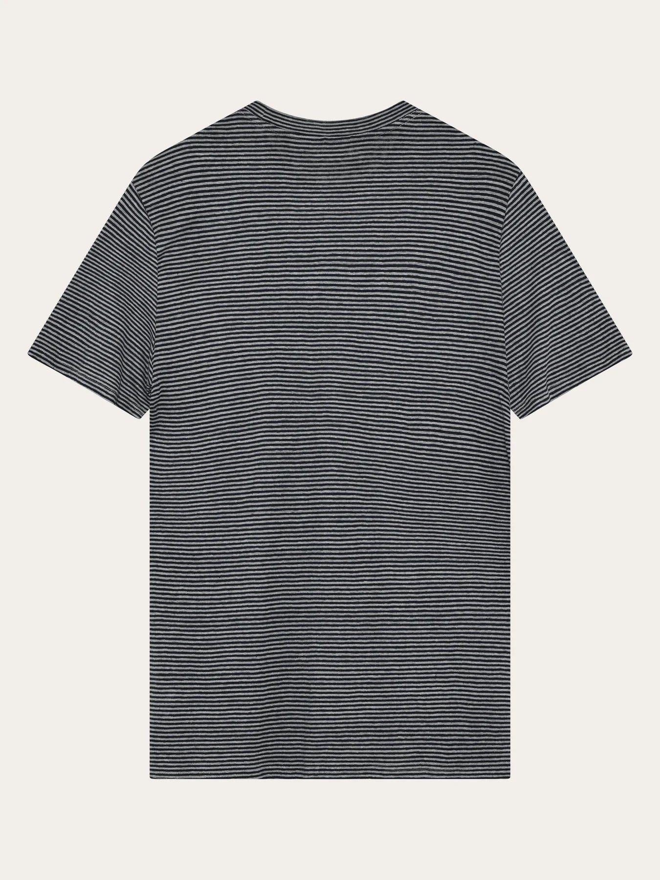 T-shirt Linne Herr Ekologisk Lin Navy Stripes