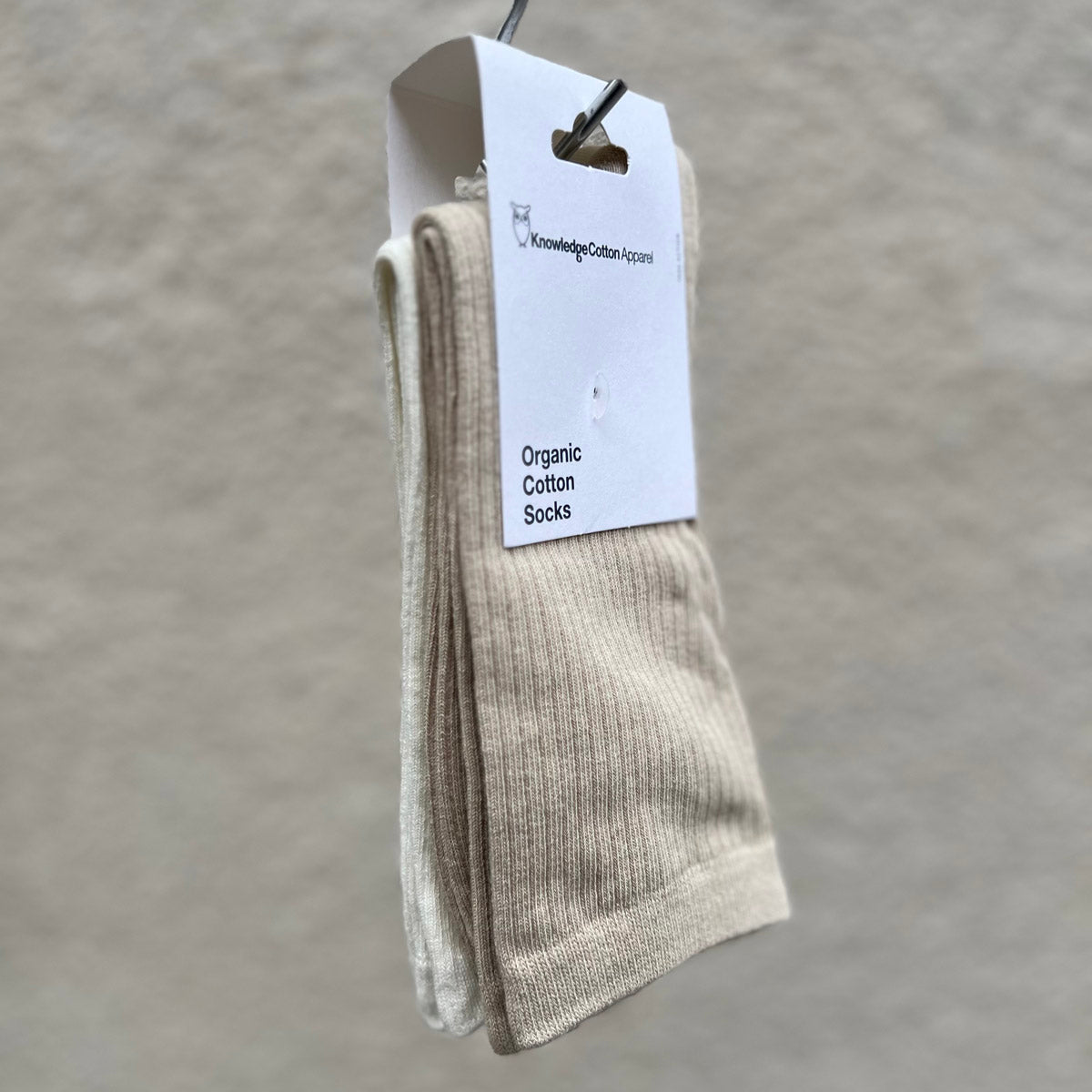2-pack Ekologiska Strumpor Feather Gray - KNOWLEDGE COTTON APPAREL