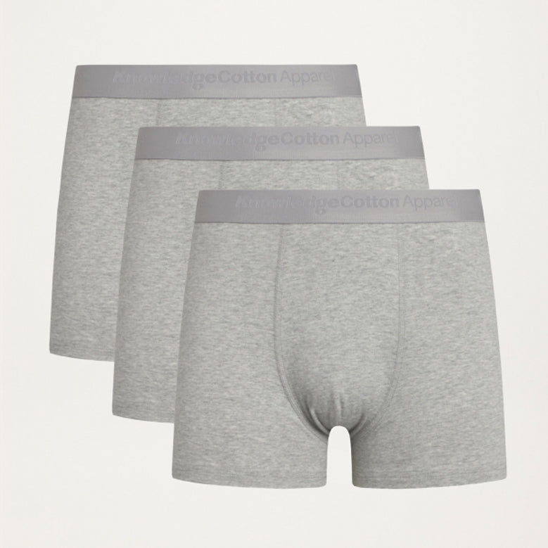Maple Grey Melange 3-pack -  KNOWLEDGE COTTON APPAREL