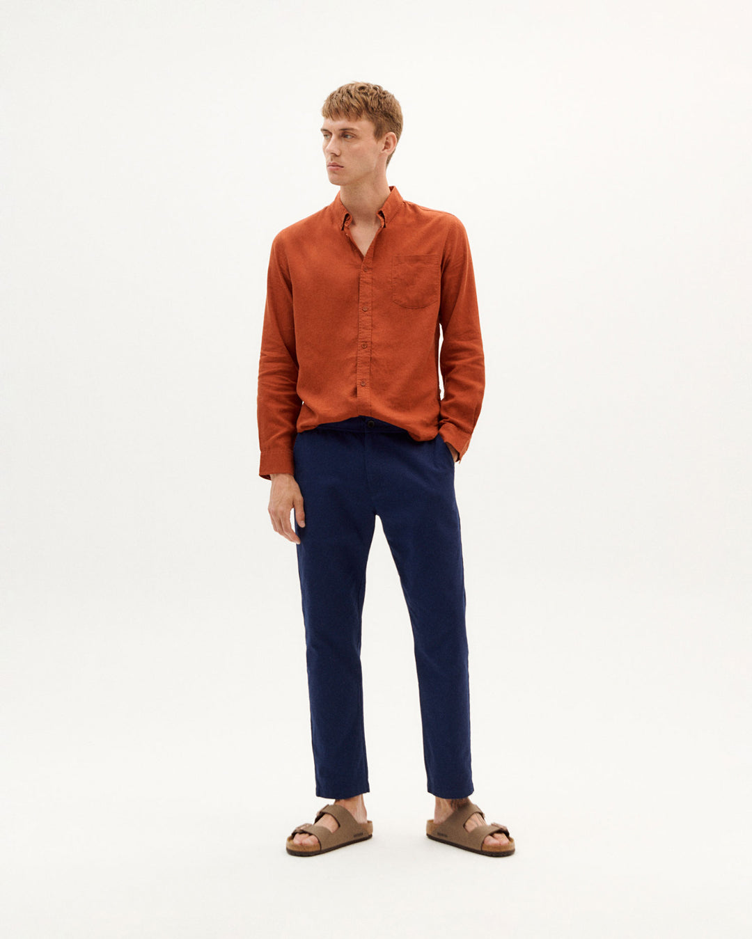 Light Travel Pants Blue Night - THINKING MU