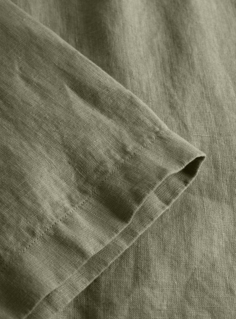 Box Short Sleeve Shirt Organic Linen - KNOWLEDGE COTTON APPAREL