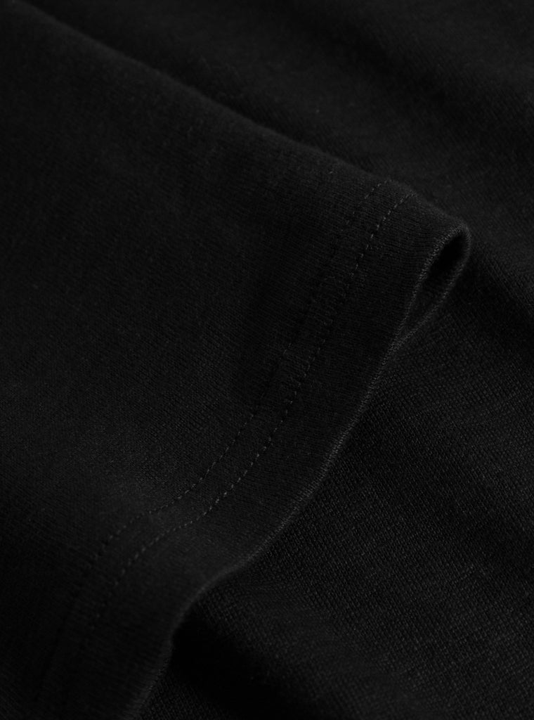 Regular Linen Polo Black - KNOWLEDGE COTTON APPAREL