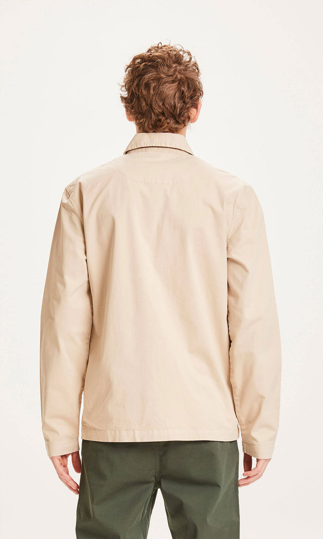 Pine Organic Poplin Overshirt Light Feather - KNOWLEDGE COTTON APPAREL