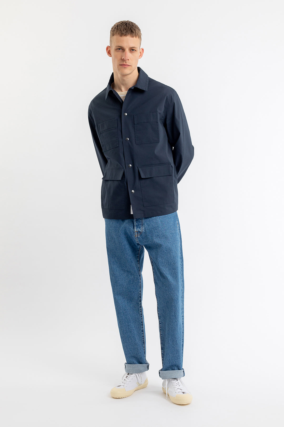 Light Overjacket Navy - ROTHOLZ