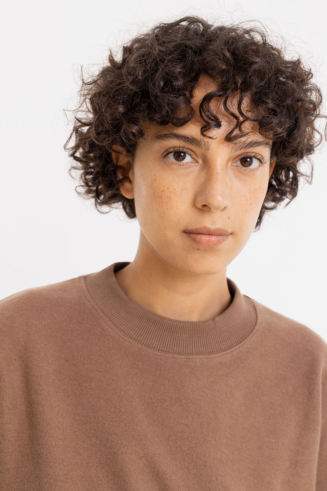 Sweatshirt Big Collar Chestnut - ROTHOLZ