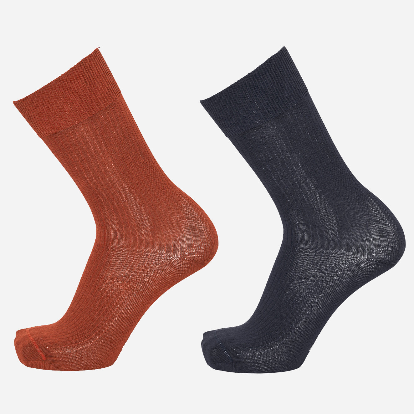 2-pack Timber Organic Socks Rust - KNOWLEDGE COTTON APPAREL