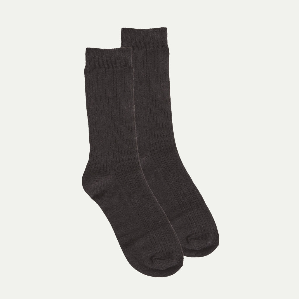 2-pack Organic Socks Jet Black - KNOWLEDGE COTTON APPAREL
