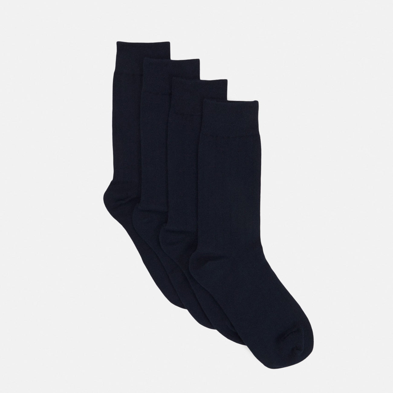 4 Pairs Socks Navy - KNOWLEDGE COTTON APPAREL