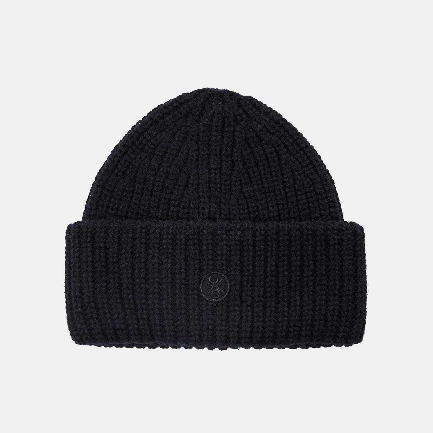 Trenton Organic Wool Beanie Carbon Black
