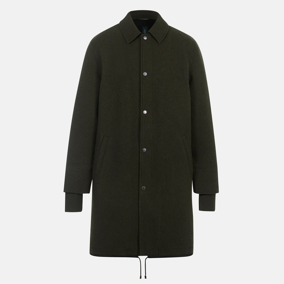Straiton Wool Coat Carbon - LANGERCHEN