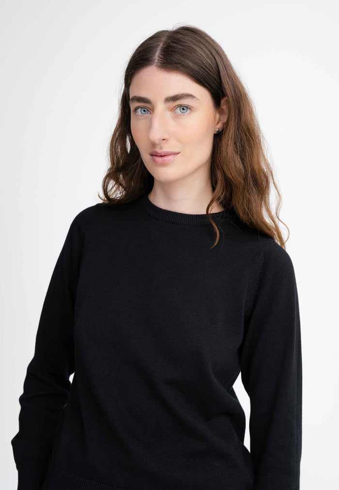 Dhana Fine Knit Jumper Black
