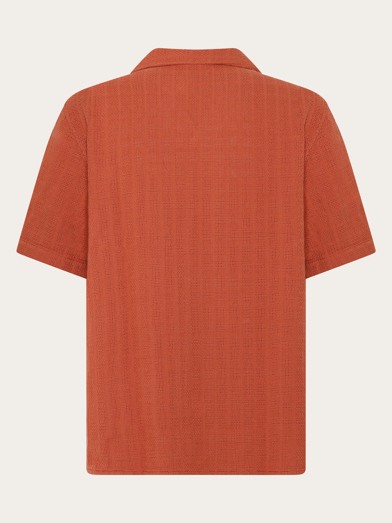 Structure Short Sleeve Shirt Burnt Brick