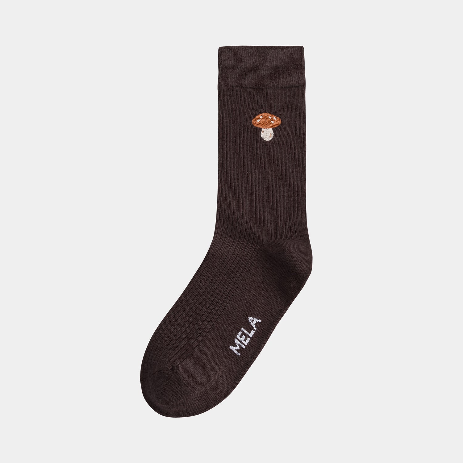 1-pack Ribbed Socks Mushroom
