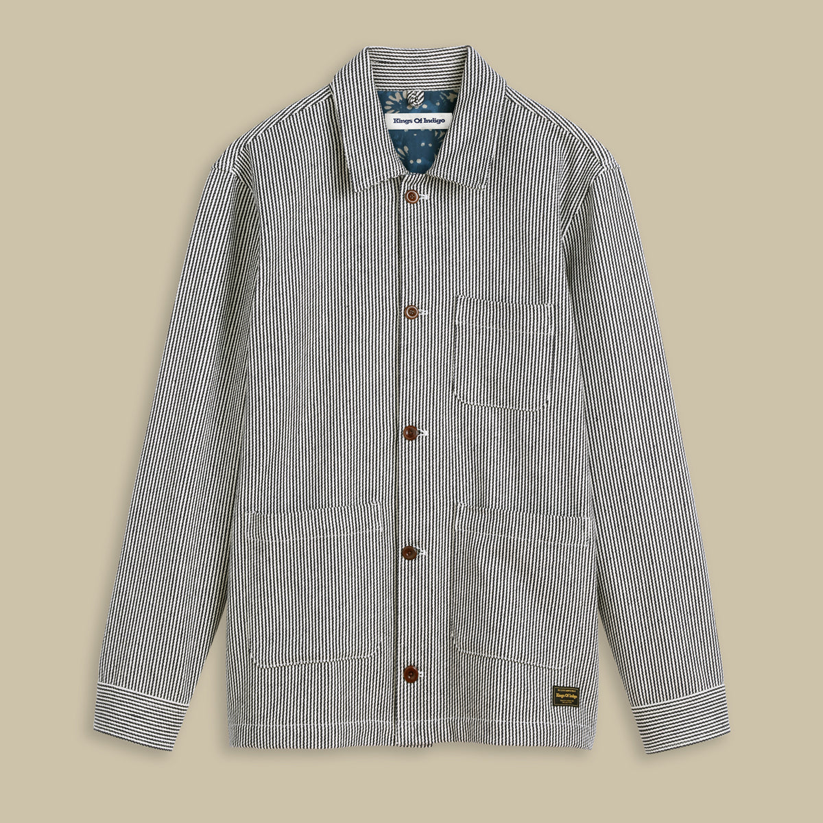 Emyr Jacket Hickory Stripe - KINGS OF INDIGO