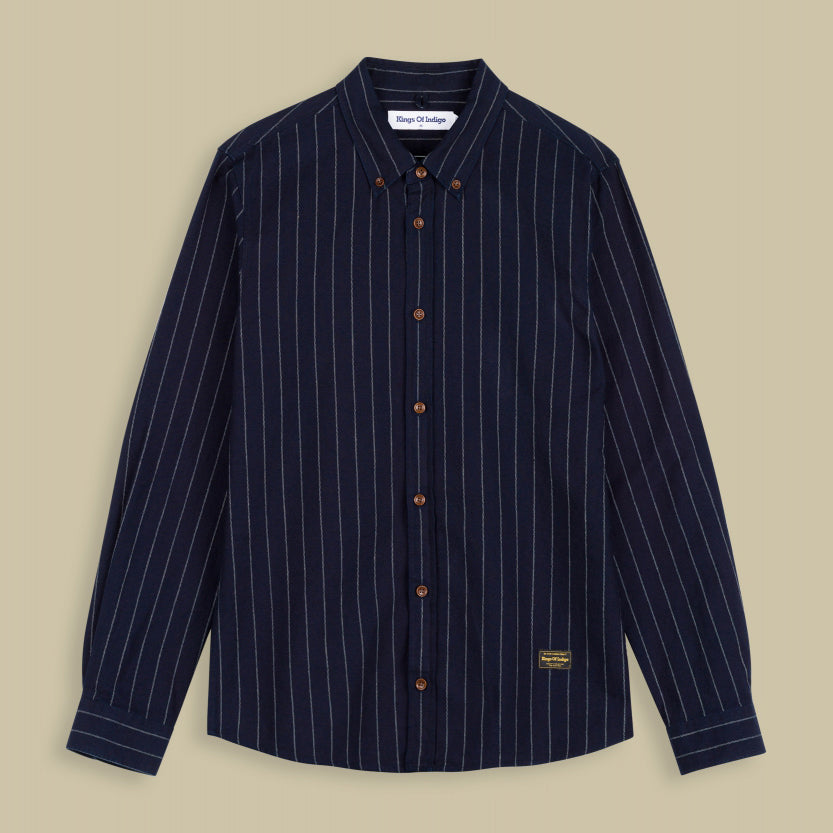 Enda Hemp Indigo Stripe - KINGS OF INDIGO