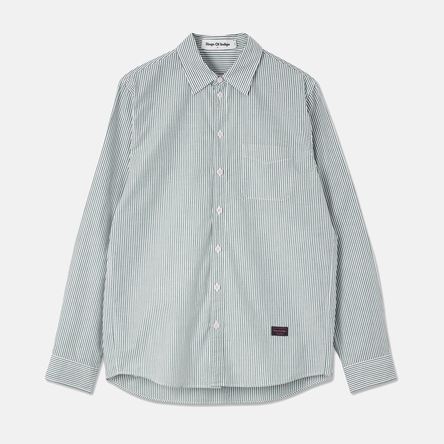 Enda Pocket Stripe Green Pear - KINGS OF INDIGO