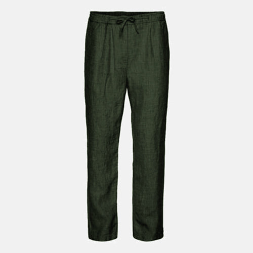Fig Organic Linen Pants Forrest Night -  KNOWLEDGE COTTON APPAREL