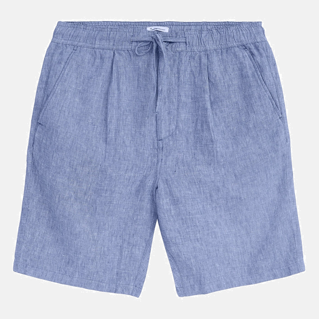 Fig Loose Linen Shorts Moonlight Blue - KNOWLEDGE COTTON APPAREL