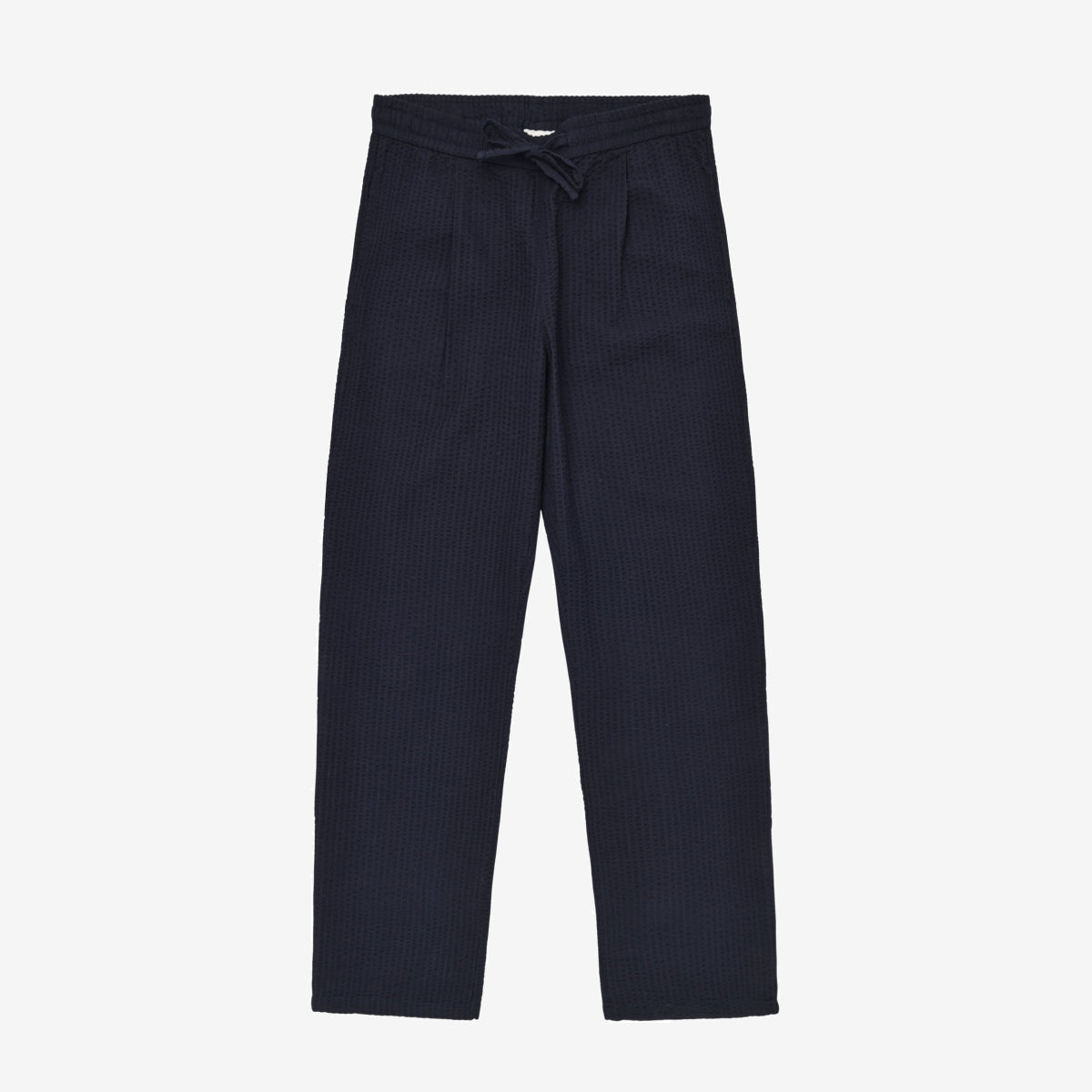 Fig Loose Seersucker Pants Night Sky