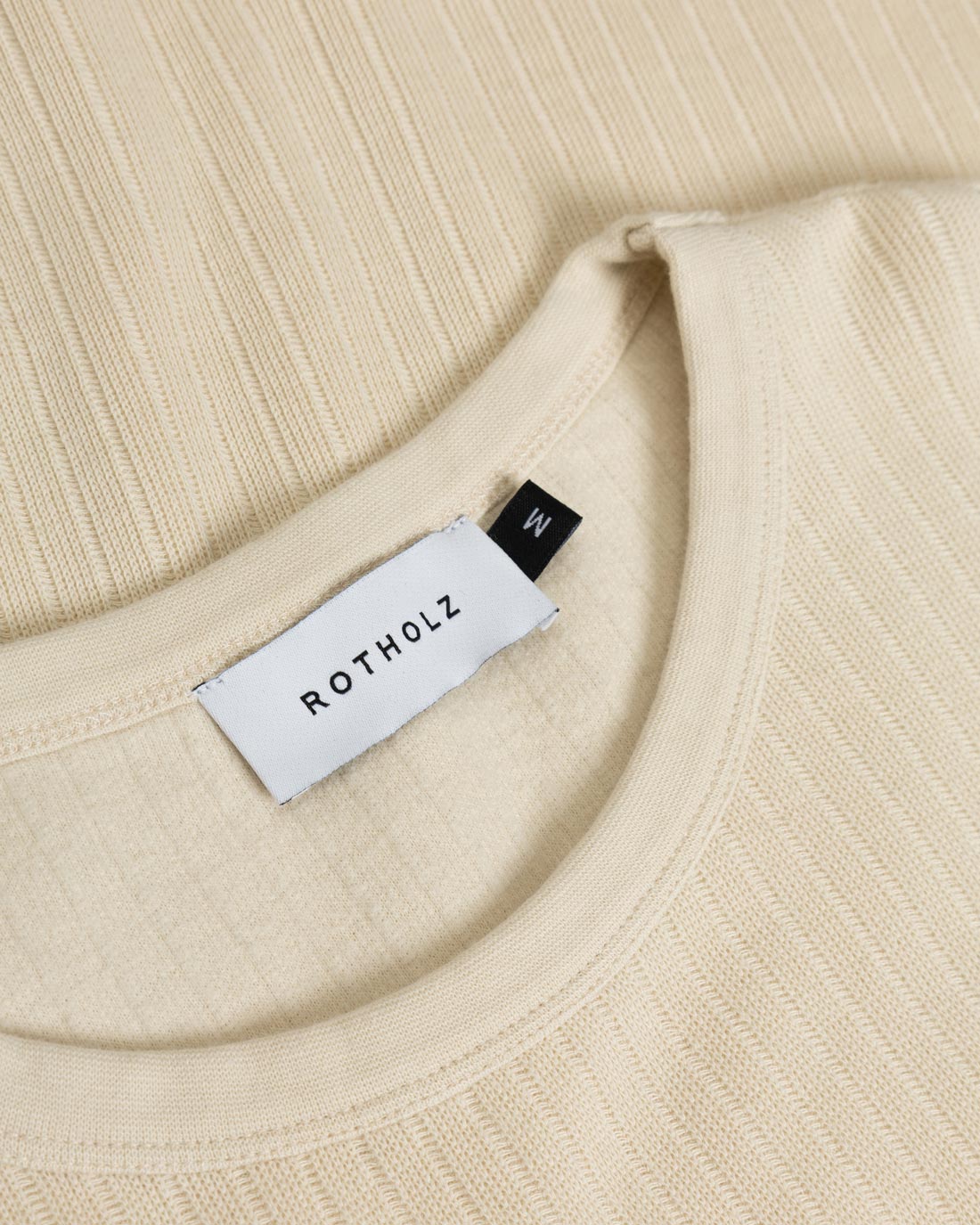 Heavy Ribbed T-shirt Soft Sand