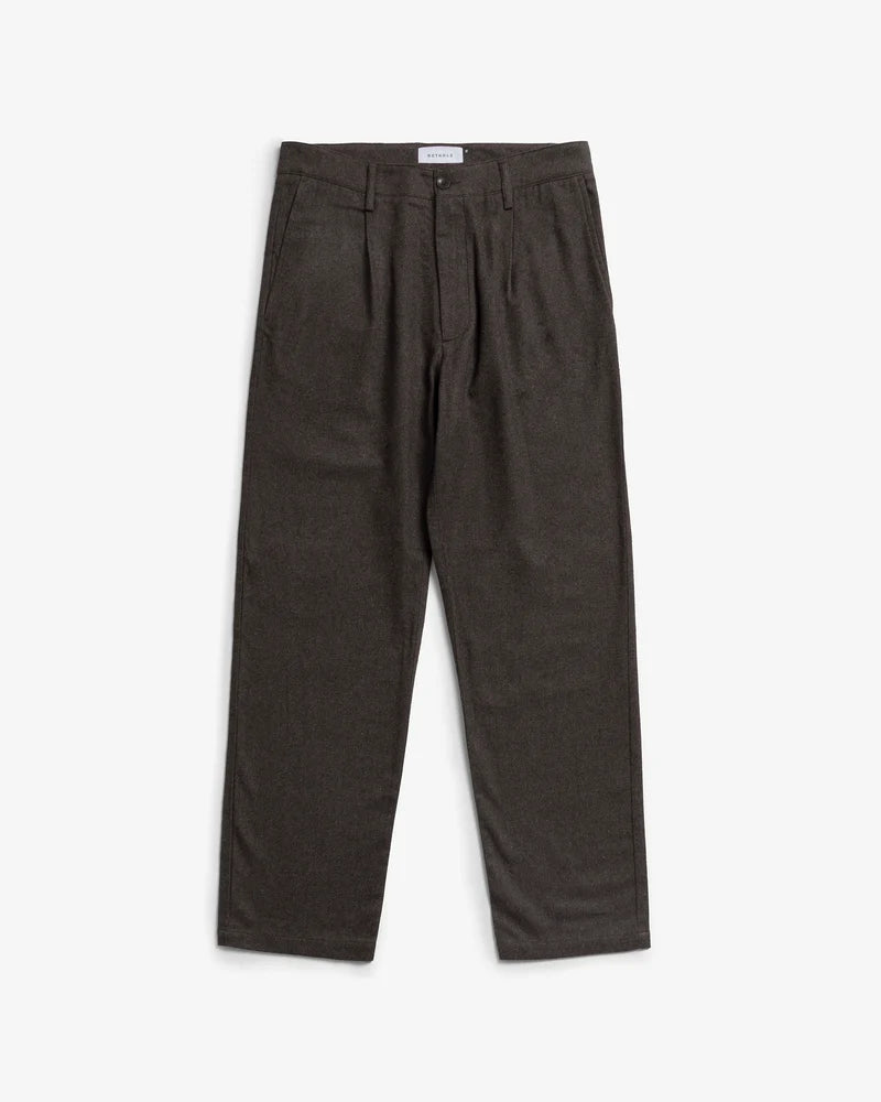 Flannel Everyday Pant Black Brown