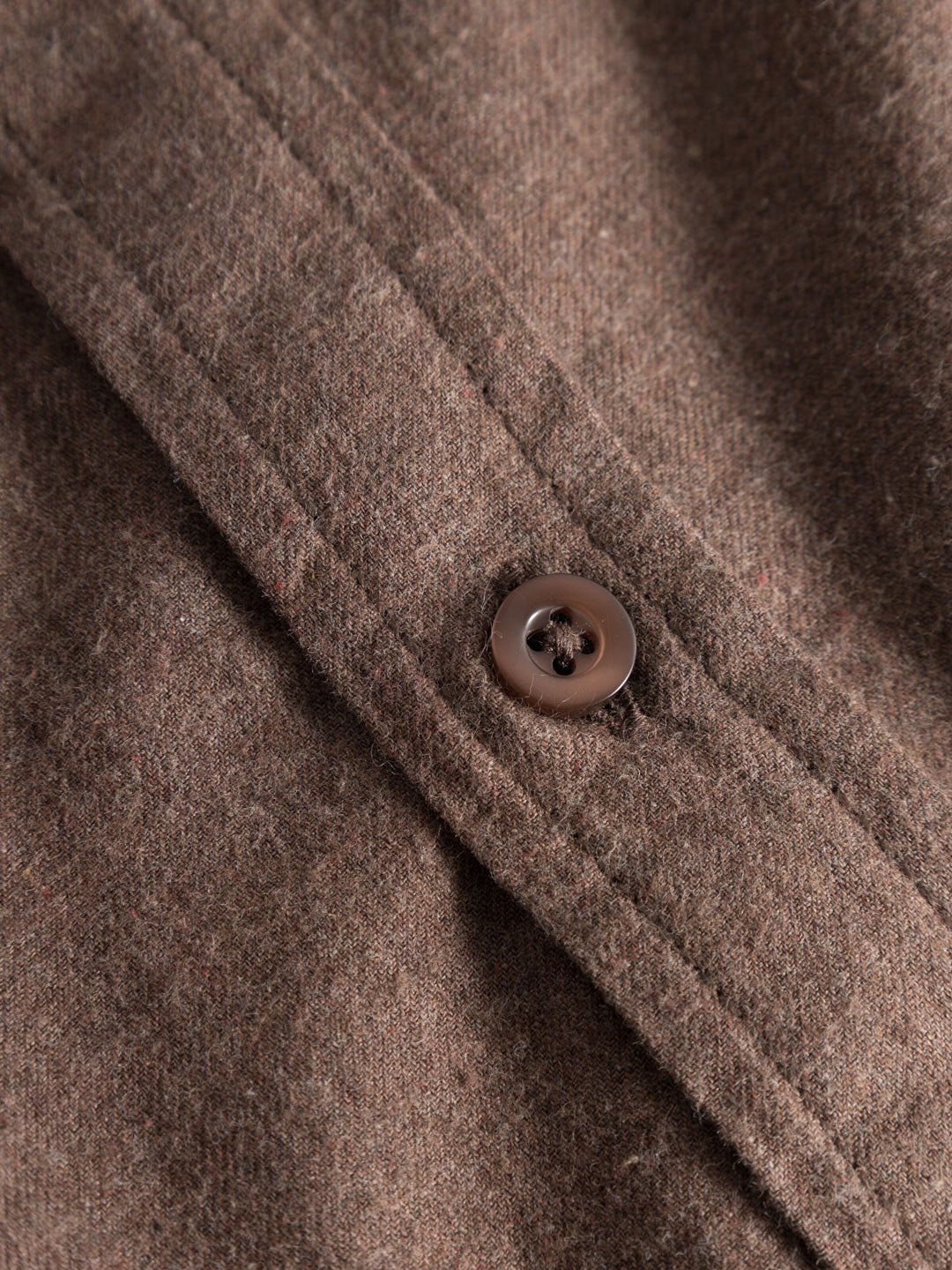 Flanellskjorta Melange Deep Mahogany - KNOWLEDGE COTTON APPAREL