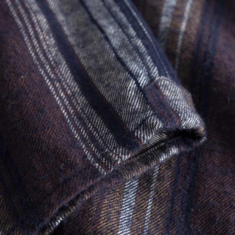 Loose Fit Double Layer Flanell Multi Stripe - KNOWLEDGE COTTON APPAREL