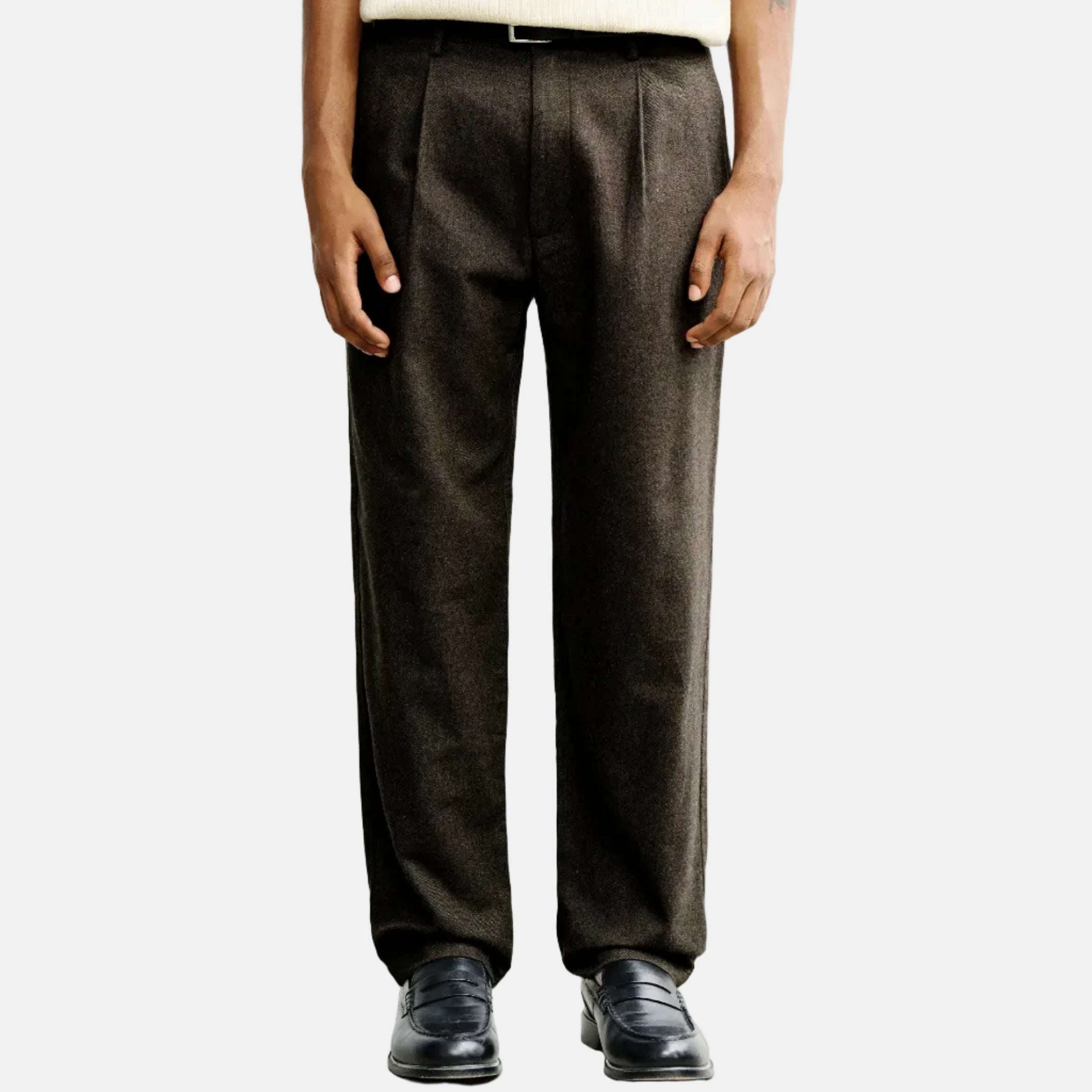 Flannel Everyday Pant Black Brown