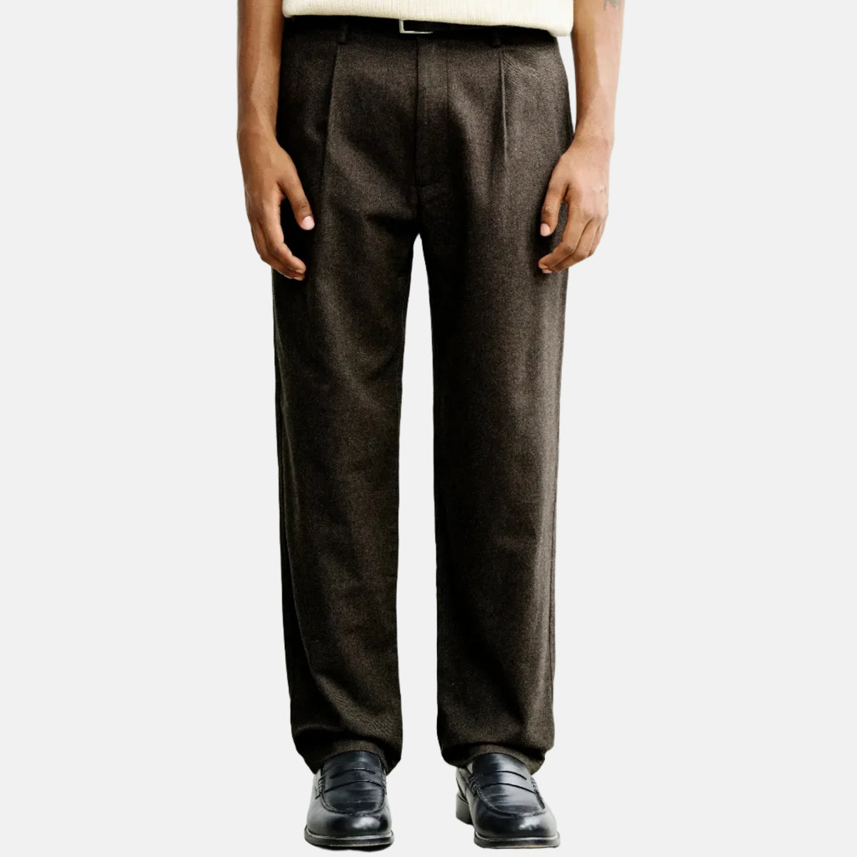 Flannel Everyday Pant Black Brown