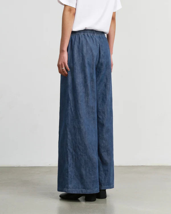 Flared Recycled Denim Pants